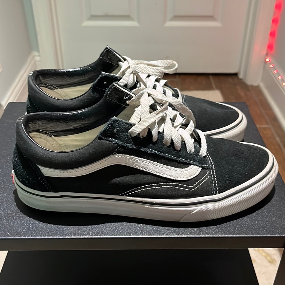 Vans Old Skool Checkered Black and White Suede Unisex Shoe